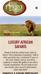 Mobile Screenshot of adventuresinafrica.com