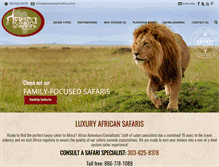 Tablet Screenshot of adventuresinafrica.com